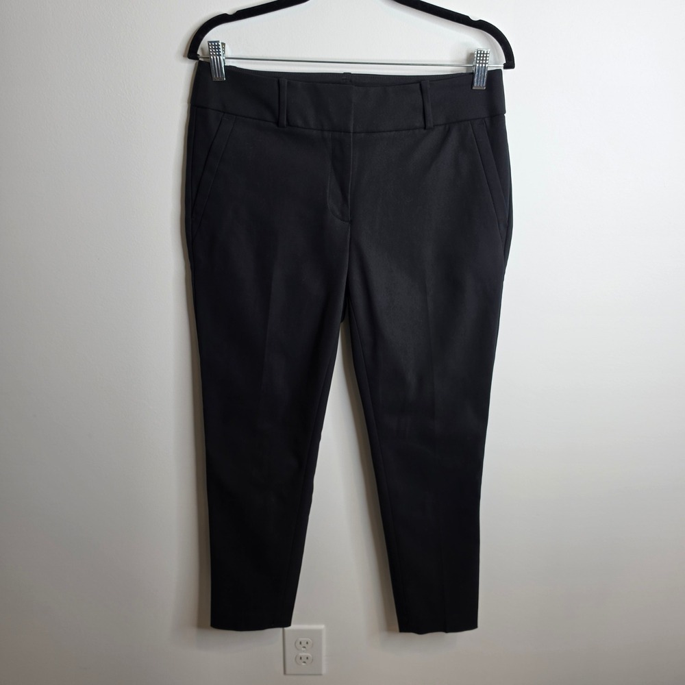 LOFT NWT Dress Pants Womens 6 Black Ankle Stretch
